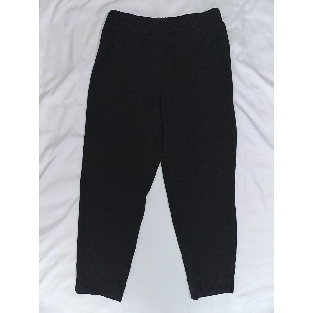 J.Crew Womens Wide-Leg Jamie Pant Black High Rise Cropped Size 4